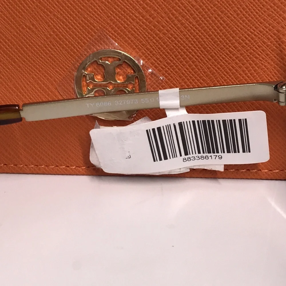 ✨ New Authentic Tory Burch TY6086 55-X Brown & Gold Sunglasses ✨